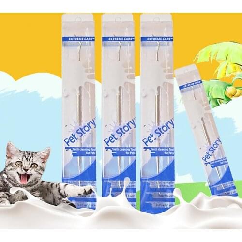 Cat dog go to teeth tie Pet Stainless Steel Tooth Plaque Remover Scraper Dog Cat Dental Tool Bad breath removal clean tool