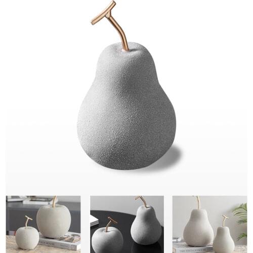 Modern Nordic Ceramic Simulation Pear Apple Decoration Creative Home Living Room Wine Cabinet Bedroom Study Decoration