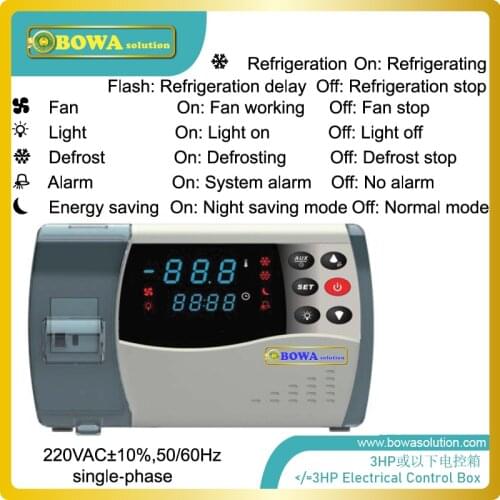 Intergrated Electric Control Box for 3HP or less is great choice for walk-in coolers or cold room, easy to install and operate