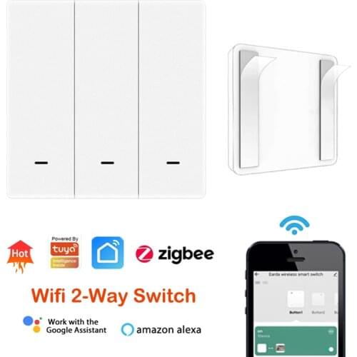 ZigBee 3.0 Wireless Scene Switch For Tuya Smart Life Push Button Control Paste Install Automation Work With Alexa Google Home