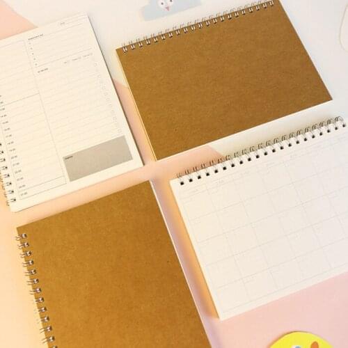 1pcs 42232 Korea stationery wholesale blank kraft paper coil plan (3) notebook