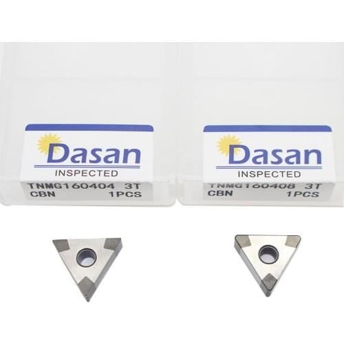 1Pcs TNMG160404 TNGA TNMG160408 TNMG160412 3T EdgedSolid Corner CBN Insert CNC Lathe Turning Tool for Hardened Steel