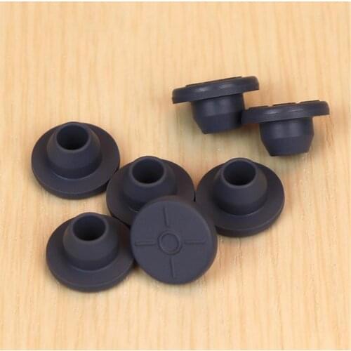 10pcs Rubber Stoppers Self Healing Injection Ports Inoculation For 13mm Opening