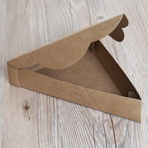 500Pcs/Lot Triangle Pizza Box Packaging Boxes Pizza Box