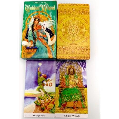 77HC Tarot of the Golden Wheel 78 Cards Deck Tarot Board Game Family Party Oracle