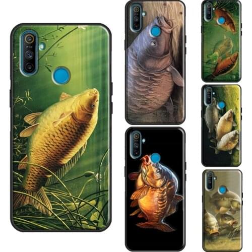 CARP FISHING Case For Realme 7 Pro 8 Pro 6 Pro Q3 C3 C21 GT Phone Cover For OnePlus 8 Pro 8T Nord 9 Pro