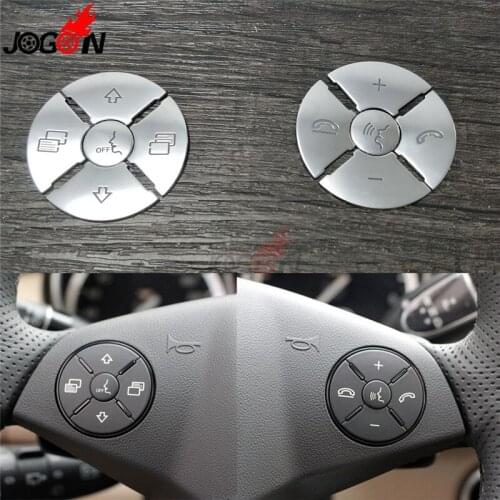 Steering Wheel Model Button Switch Decorative Sticker Cover Trim For Mercedes Benz R 09-17 ML GL 10 11 CLS 08 09 SLK 09 10