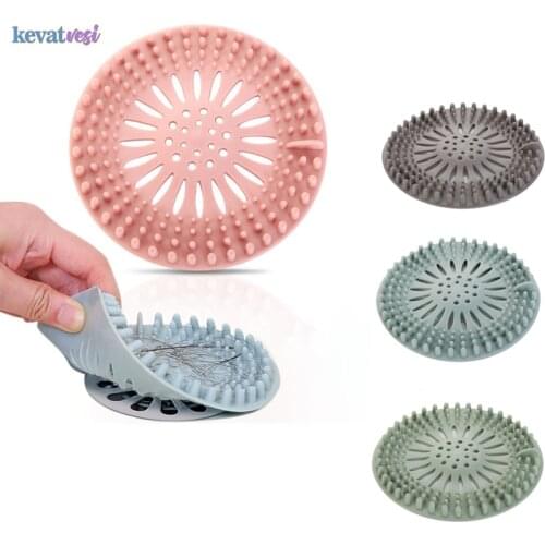 Shower Drain Hair Catcher Bathroom Floor Drain Cover Kitchen Sink Filter Universal Sink Strainer Bathroom Kitchen Accessories
