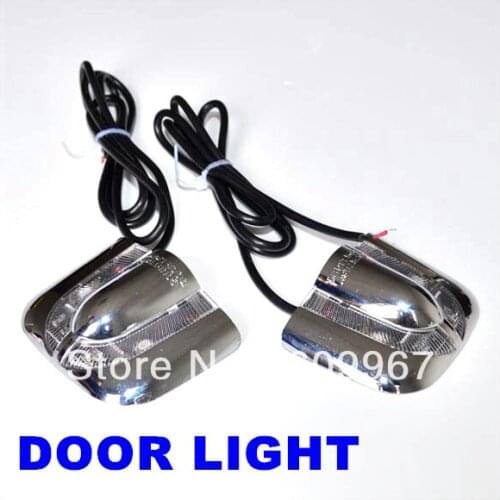 HOT SALE!!!The ninth generation New 7W Car led light Door Welcome Light Laser Lights with car logo Shadow light
