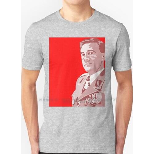 Hans Landa T Shirt 100% Pure Cotton Hans Landa Inglourious Basterds Christoph Waltz Bad Guy Funny Portrait Mayerarts