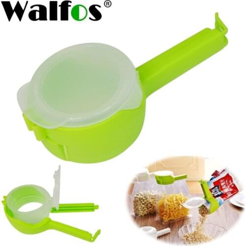 WALFOS Seal Pour Food Storage Bag Clip Snack Sealing Clip Fresh Keeping Sealer Clamp Food Saver Travel Kitchen Gadget