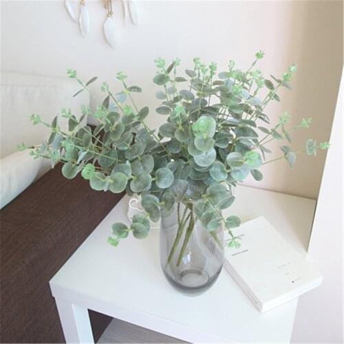 Simulated Eucalyptus Robusta Flower Artificial Flowers Branch Living Room Home Decor Gift Wedding Decoration