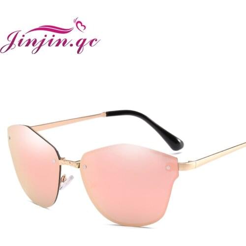Jinjin.QC Fashion Women Gothic Eyewear Frame Metal Sunglasses Men Brand Polarized Sunglasses Temple Oculos