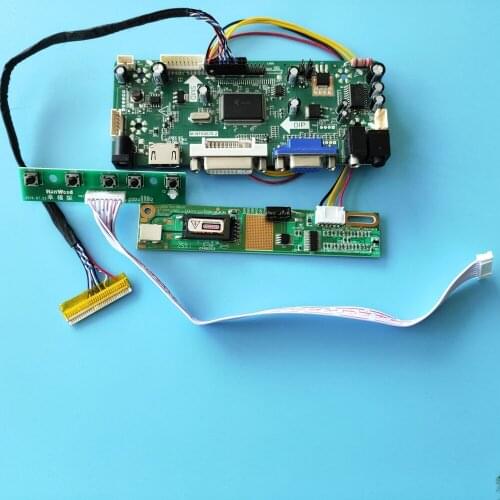 HDMI+DVI+VGA kit for LP154W01-TL01/LP154W01-TL12 screen moitor panel Controller Board LCD Audio 15.4" M.NT68676 1280X800 30pin