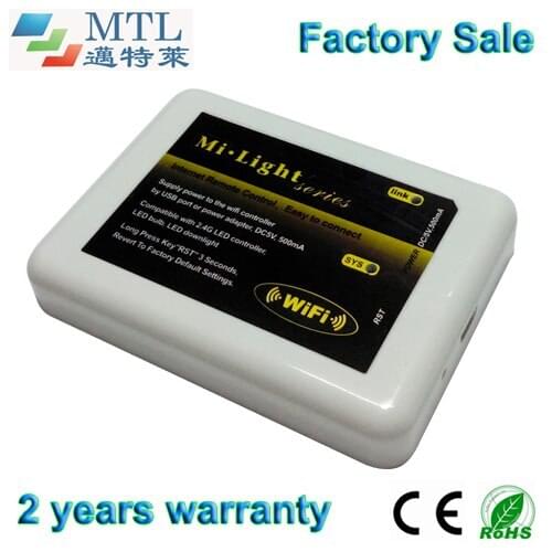 WiFi controller for Mi-Light series LED controller, for cellphone control the LED light, 5 pcs/lot, factory wholesale