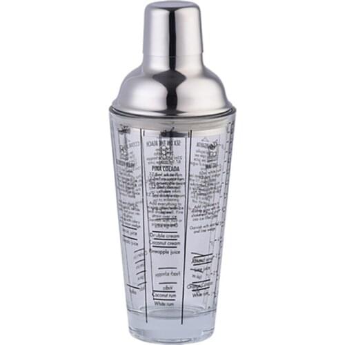 Creative Cocktail Shaker With Measurement Bar Tools, Stainless Steel Bar Measures Wine Shakers Red Wine Pourers Barware Supplies