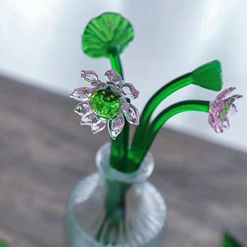 Lightweight Delicate Doll House Miniature Lotus Simulation Mini Lotus Fine Workmanship Doll House Accessories