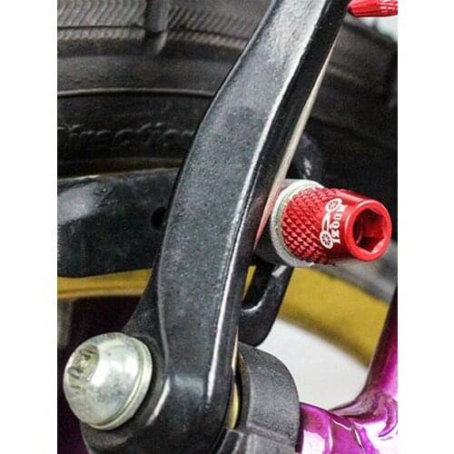 MUQZI 4pcs M6 Road Bike Brake Pad Shoes Screws Folding Bicycle V Brake Blocks Aluminum Alloy Fixed Nut Bolts MTB Accessories