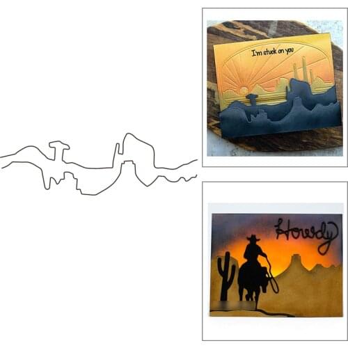 2021 New Hills and Column Feature Background Metal Cutting Dies For DIY Craft Making Greeting Card Album Scrapbooking No Stamps