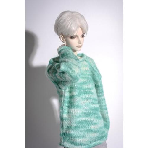 BJD doll clothes are suitable for 1/3 1/4 size MSD color loose-fitting round neck wool T-shirt shirt ~2 colors for doll accessor