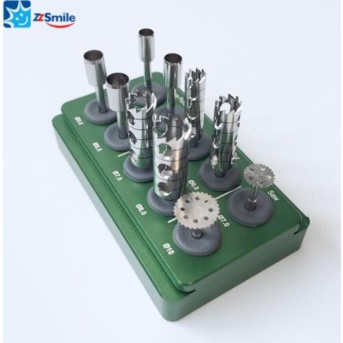 CE Approved Dental MCT TAT-02 Mini Tissue Punch & Trephine Bur Set