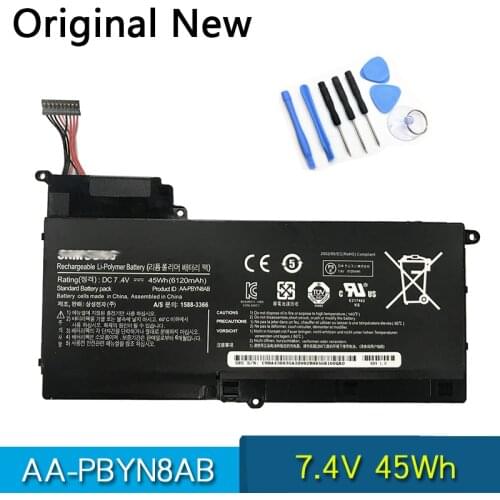 Original AA-PBYN8AB Laptop Battery For Samsung 530U4B 535U4C NP530U4B NP530U4C NP535U4C NP520U4C NP530U4C-A08RU 7.4V 45Wh