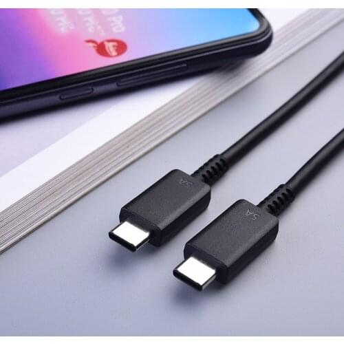 Original Samsung Type C Cable 5A 100CM PD Fast Charging Data Wire USB-C To USB C Line For Galaxy S20 fe Note 20 Ultra S10 Plus