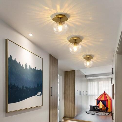 Modern Minimalist Corridor Aisle Lamp Bedroom Lamp Porch Balcony Lamp Model Room Ceiling Lamp Round