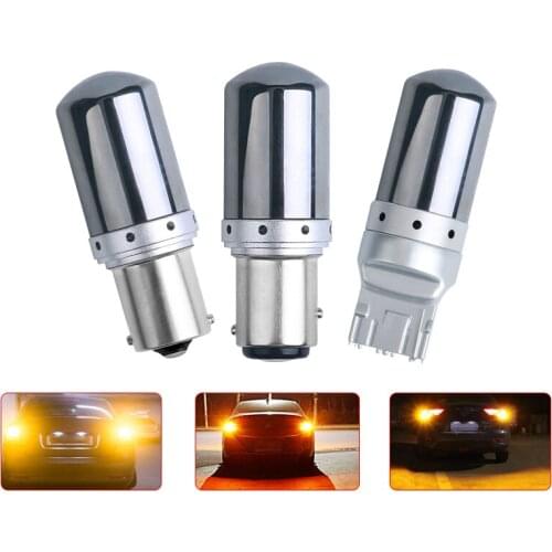 High power LED S25 1156 BA15S P21W T20 7440 W21W 1157 BAY15D P21 5W 21W car led turn signal lights canbus auto brake lamp 12-15v