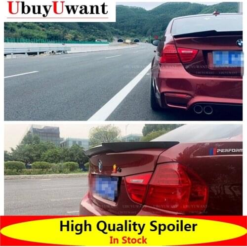 UBUYWUANT For BMW E90 3 Series M4 Carbon Fiber Rear Trunk Wing Spoiler 2005 2006 2007 2008 2009 2010 2011 For Bmw E90