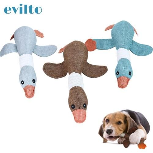 Pet Vocal Toys Cute Geese Plush Toys Cleaning Teeth Puppy Dogs Training Pet Play Intereactive Chew Toy Pets Supplies Accessories