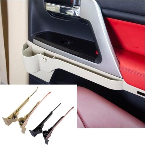 Car Interior door storage box Cup Holder Storage Pouch Phone Purse Coins Key Drink holder For Toyota Land Cruiser FJ200 2008-20