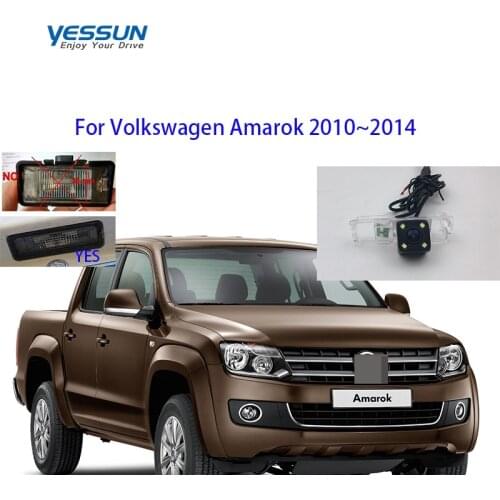 Yessun CCD Rear View Camera For Volkswagen Amarok 2010~2014 Parking Reverse Backup 4 LED CAMERA Car license plate