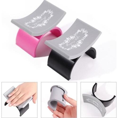 1pc U Shape Nail Art pillow silicone nail hand rest holder arm desk table accessories manicure tools