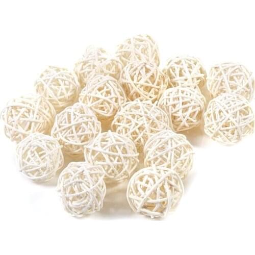 10Pcs Decorative Rattan Balls Ornaments Wedding Christmas Birthday Party Decorat
