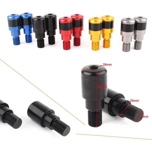 2pcs Motorcycle Handle Bar End 7/8" Handgrip Plugs for Yamaha MT07 MT09 MT10 2014 2015 & XJ6 2010-2013