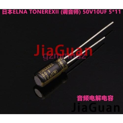 20PCS ELNA TONEREX II 10UF 50V 5X11MM ROB 50V10UF tuner audio capacitor 50V/10UF TONEREX2 10UF/50V
