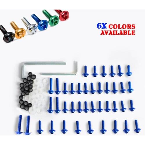 89PCS Motorcycle Fairing Bolts Fastener Clips Screw For Yamaha YZF R6 2003-2007 2004 2005 2006 YZF R6S 2006-2008