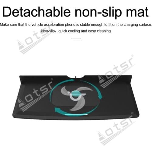 QI car wireless charger For Range Rover Sport Range Rover Sport 2014-2017 Wireless Charging Car Phone Holder for iphone/Samsung