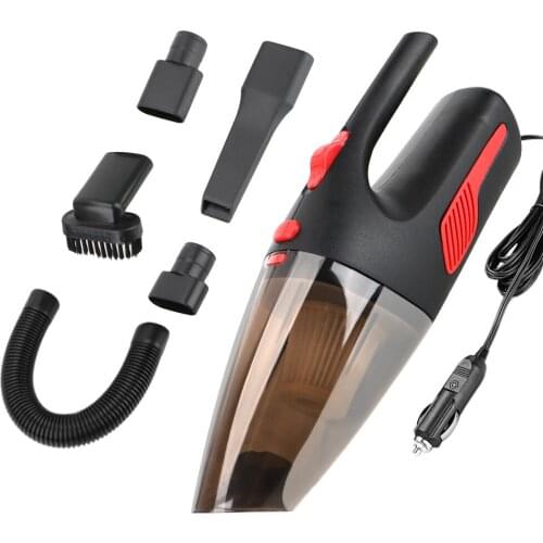 LEEPEE Car Accessories Cordless Vacuum Cleaner Handheld Wet Dry Clean Cigarette Lighter Plug 120W DC 12V 5000PA Strong Suction