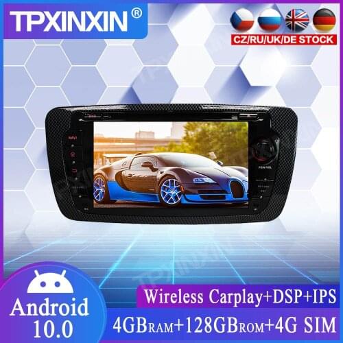 128G Android 10.0 For Seat IBIZA 2013+ Car GPS Navigation Car Stereo Multimedia Player Headunit Auto Car DVD Player Car GPS IPS