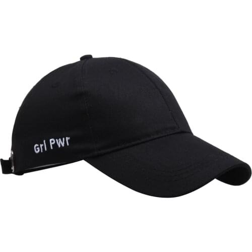 4season General Retro Embroidery Girl Power Baseball Caps for Female Breathable Shade Snapback Simple Outdoor Student Hats Bq123