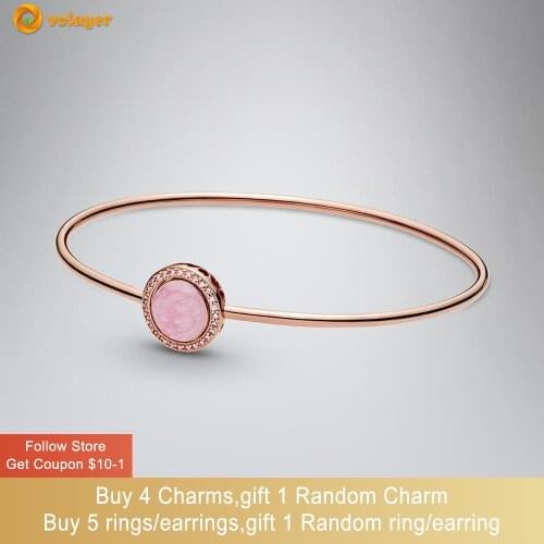 Volayer 925 Sterling Silver Bracelets Sparkling Wishbone Heart Bangle Friendship Bangles for Women Jewelry Making Birthday Gift