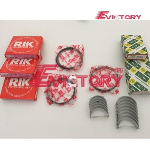 EV 3TN74E 3TNE74 3D74E piston ring set + full gasket kit + engine bearing set