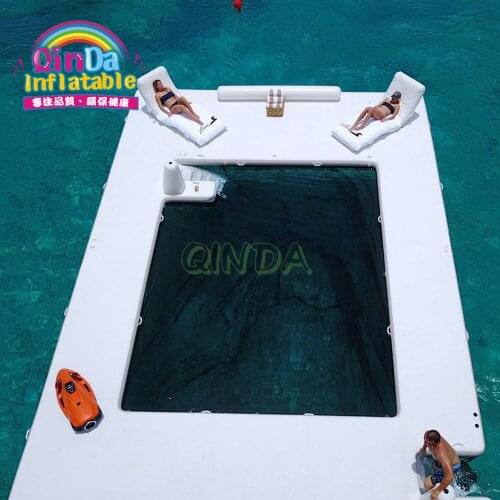 Giant Inflatable Water Slide For Yacht , Yacht Inflatable Water Slide