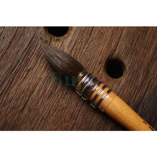 HWAHONG Artist Watercolor Painting Paint Brushes Pointed Round Brush 500 Series,Grey squirrel hair,No. 1, 2, 3, 4, 5, 6, 7