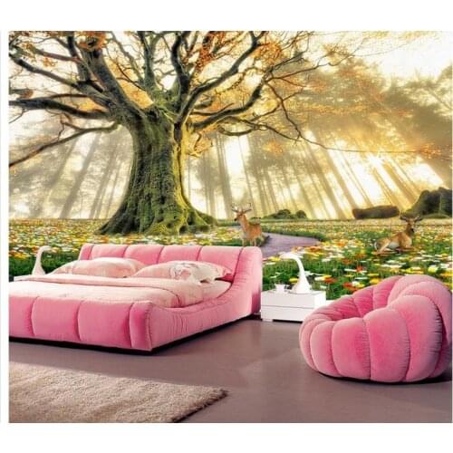 Classic painting wallpaper Forest Landscape 3D TV backdrop custom 3d wallpaper room modern wallpaper