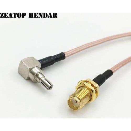 5Pcs SMA Female Jack to CRC9 Male Plug Straight RF RG316 Wire Coaxial Pigtal Cable Connector 5CM 10CM 15CM 20CM 30CM 50CM 1M 2M