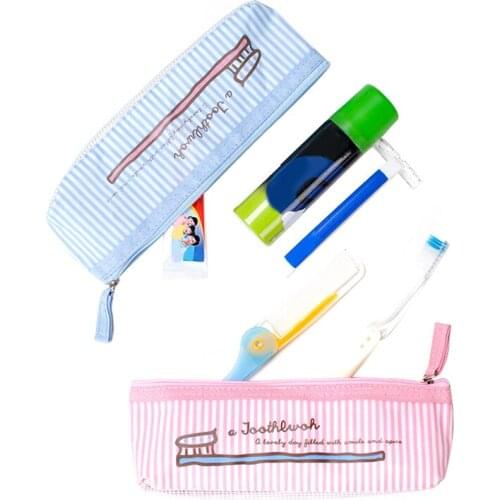 Cosmetic Pouch Makeup Storage Beauty Accessories Supplies Cartoon Toothbrush Toiletry Bags Woman Personality Travel Beautician