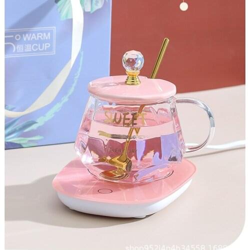 Creative Nordic Glass Cup Spoon Lid Coffee Mug High Capacity Heat Resistant Glass Cups Girls Juice Cups Drinkware Glass Bottle